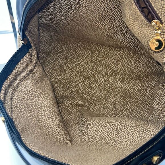 Borbonese Redwall Soft Leather Dome Bag - Picture 13 of 13